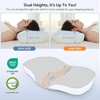 Cervical Pillow for Neck and Shoulder Support, Memory Foam Ergonomic Contour - Image 4