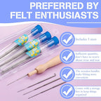 Yizzvb 30 PCS Needle Felting Needles, 3 Sizes Wool Felting Needles, Needle - Image 4