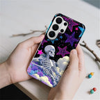 for Samsung Galaxy S26 Ultra Case, Skull Star Collage Pattern Glossy 2 in 1 - Image 3