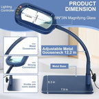 Veemagni 12X Rectangle Magnifying Glass - Image 5