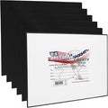 U.S. Art Supply 11 X 14 Inch Black Art Canvas Board Panels 6 Pack by USArtSupply