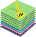 Ecraft 8-Pack 12x12 Cutting Mats, Standard/Strong/Light/Fabric Adhesive by ecraft