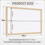 White Bulletin Board Roll Non-Woven Fabric Poster 16in X 12ft | Back to School - Image 3
