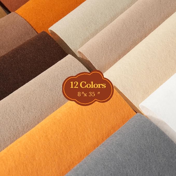 Phantomon 8" x 35" Felt Fabric Sheets, 1mm Sturdy Nonwoven Felt Rolls, Large - Image 4