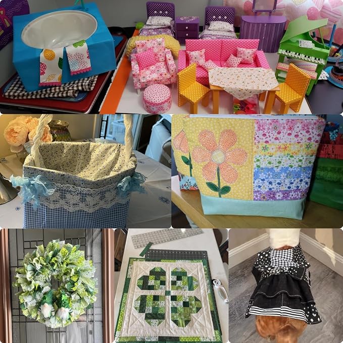 Cotton Fabric DIY Making Supplies Quilting Patchwork Fabric Fat Quarter Bundles - Image 3