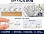 ARSUK Flat Glass Marbles, 1 LB Glass Beads - Image 13
