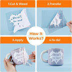 HTVRONT Smart Permanent Vinyl, No Cutting Mat Needed, - Image 7