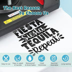 Black Heat Transfer Vinyl 12" x 10ft Black Iron On Vinyl - Image 3