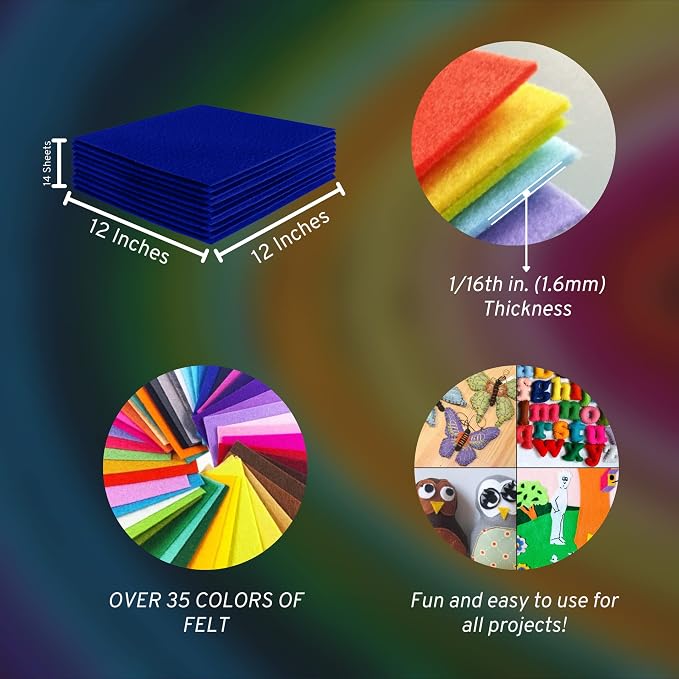 FabricLA Acrylic Felt Sheets for Crafts - Image 3