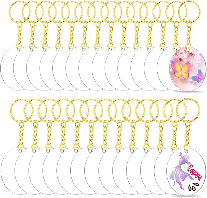 Audab Acrylic Keychain Blanks - Image 7