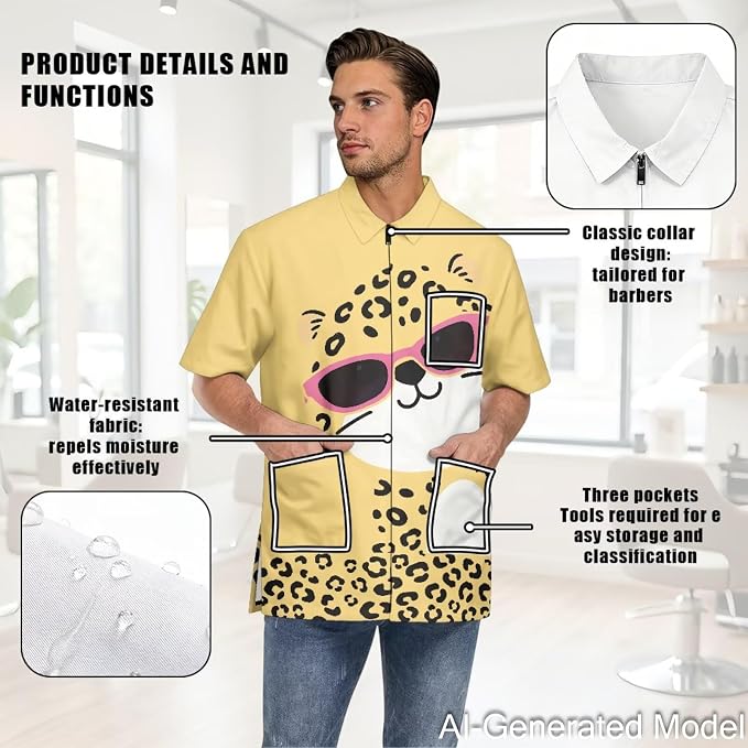 Professional Grooming Smock Unisex, Water Resistant Anti-Static | Hairdresser - Image 5