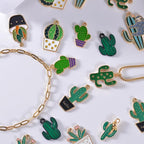Bulk Gold Enamel Charms for Jewelry Making, Colorful Metal Charms Pendant for - Image 3
