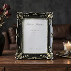 Cuspin Vintage 5x7 Picture Frame Black and Gold, Ornate Resin Photo Frame - Image 8