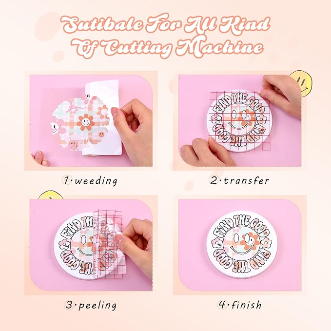 Tintnut Floral Permanent Vinyl 12 Sheets 12''x10'' Permanent Adhesive Vinyl | - Image 3