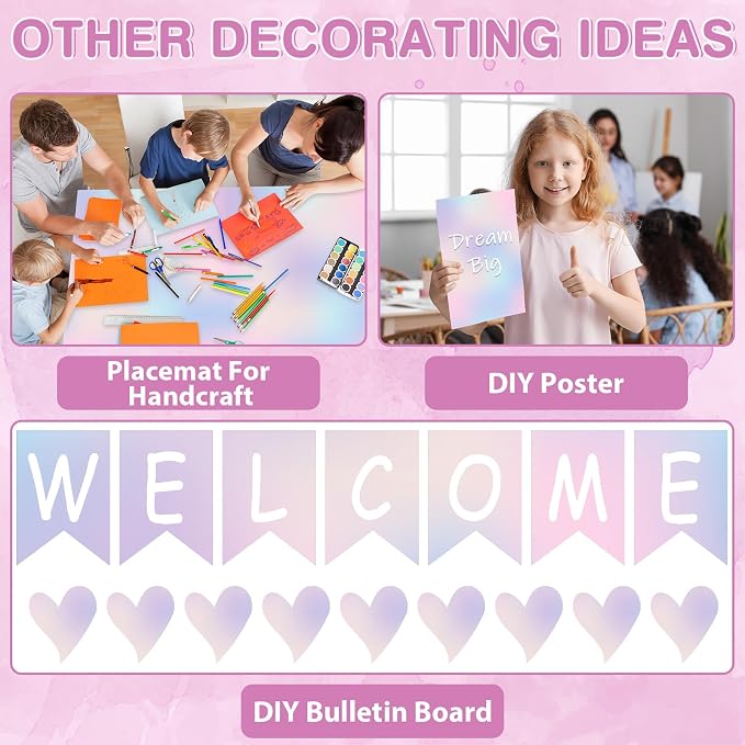 Dreamy Gradient Bulletin Board Paper Roll Pastel Gradient Bulletin Board - Image 5