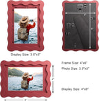 4x6 Wavy Picture Frame With Mat - Image 3