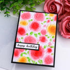 3D Embossing Folder for Card Making Texture Fades Rose Flower Background - Image 6