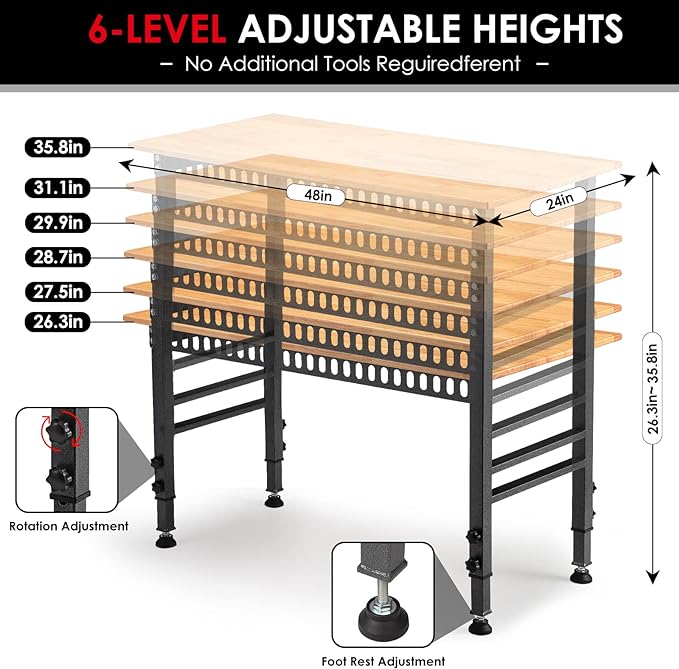 OLBRUS 48 "Adjustable Workbench - Image 3