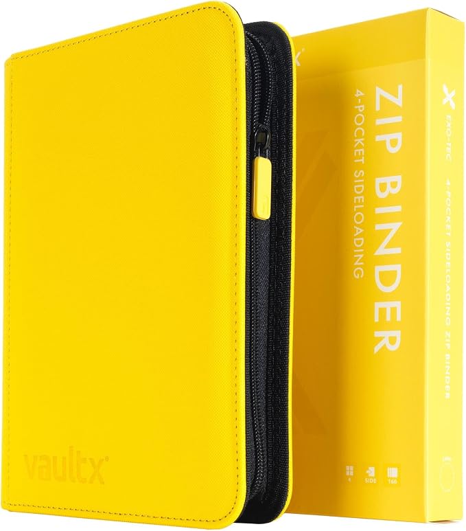 Vault X 4 Pocket Zip Trading Card Binder 160 Cards Exo-Tec | Holds 160 by VaultX