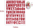 810 Pieces 10 Sheets Letter Stickers, Self Adhesive Vinyl Waterproof Mailbox - Image 3