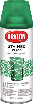 Krylon K09028000 Stained Glass Paint, Summer Green, 11.5 oz. by Krylon%C2%AE