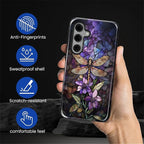 for Samsung Galaxy S25 FE Case, Stained Glass Dragonfly Pattern Glossy 2 in 1 - Image 5