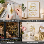 Sooez Permanent Vinyl -Gold Adhesive Vinyl Roll - Image 5