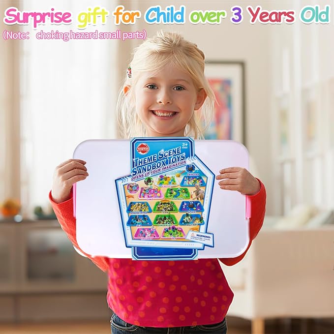 Ice Cream Sensory Bin for Girls Kids, Play Sand Art Kit - Image 6