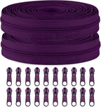 Sawoake 10 Yards Bulk Zipper, DIY Sewing Replacement by Zipper