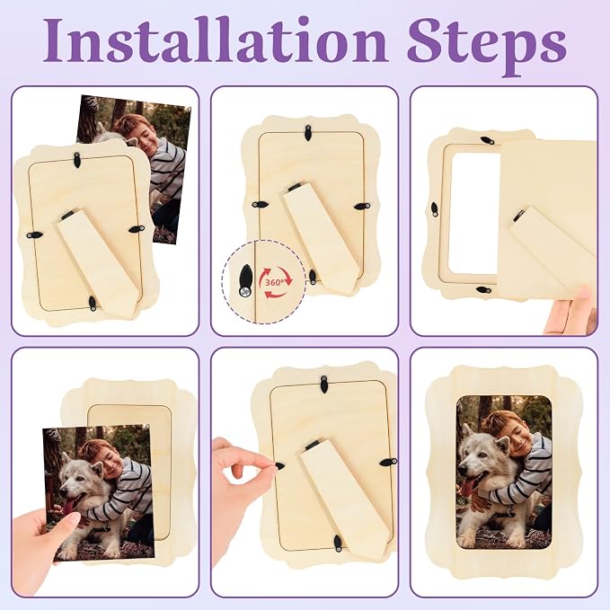 VOKOY 25 Pack Wooden Picture Frames - Image 6