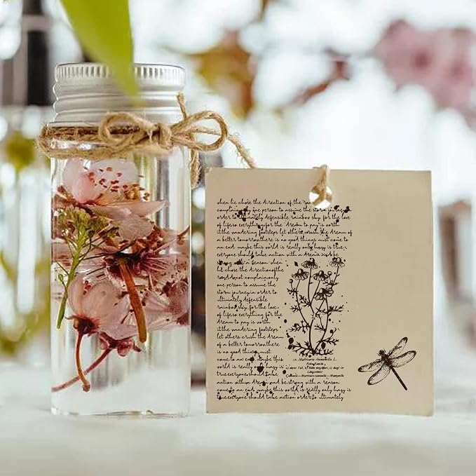 GLOBLELAND Vintage Handwriting Clear Stamps - Image 8