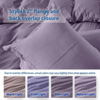 Nestl Grayish Purple Duvet Cover Queen Size - Image 8