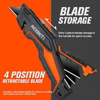 REXBETI 2-Pack Utility Knife, SK5 Heavy Duty Retractable Box Cutter - Image 5