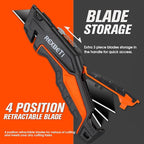 REXBETI 6 Pack Retractable Folding Utility Knife, SK5 Heavy Duty Box Cutter - Image 5