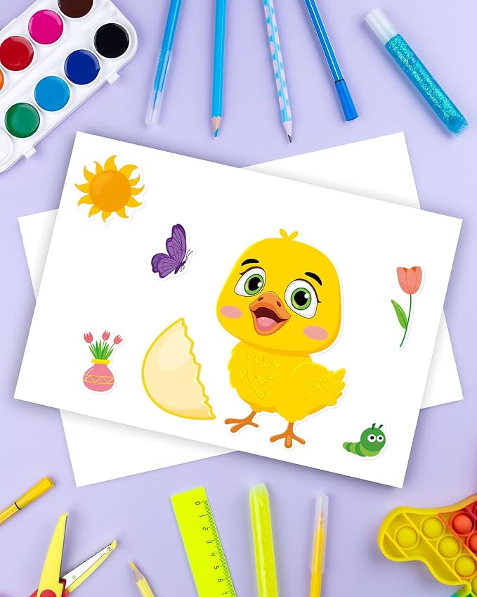 Aowplc Spring Make-a-Face Stickers - Image 7
