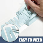 Light Gray Heat Transfer Vinyl HTV Roll 12" x 20ft. | Easy to Cut, Weed & - Image 5