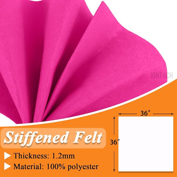 IONTACH 36" X 36" Stiff Felt Fabric 1.2mm Thick | Felt Sheet - Image 3