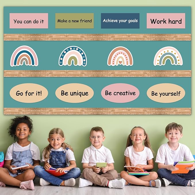 Qyeahkj 17.7in x 20ft Bulletin Board Paper Roll Bulletin Board Background Paper - Image 6