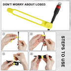 100Pcs Silicone Cable Ties Cord Organizer - Image 3