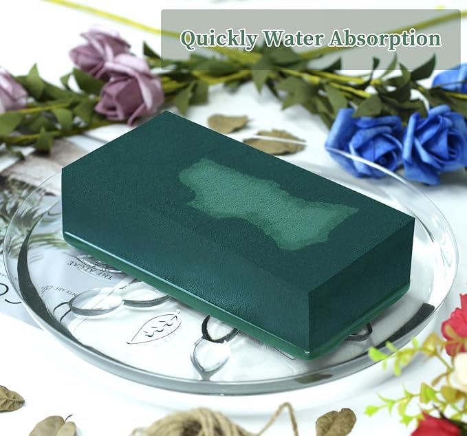 SupKing Floral Foams Blocks 4Pcs Green Wet Dry Flower Foam Bricks Large Florist - Image 4