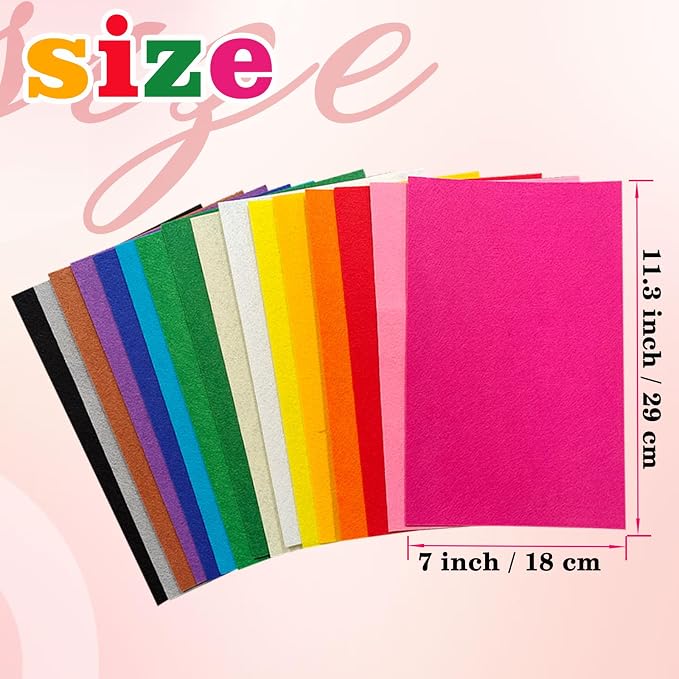 Jtnohx Felt for Crafts, Craft Felt Square for Sewing - Image 5