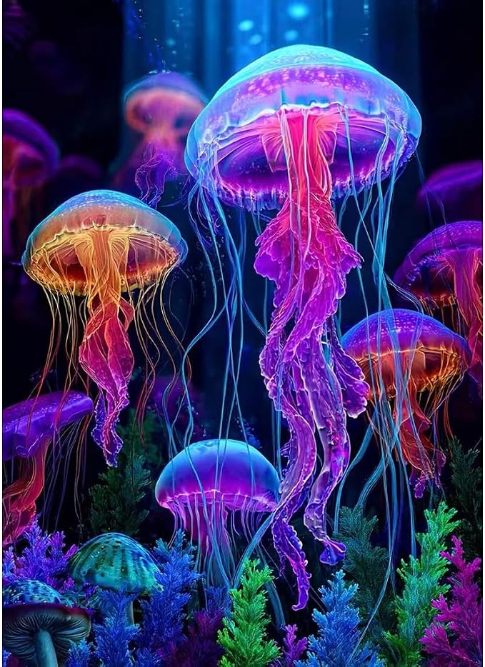 SHICERNHJ Jellyfish Diamond Art Painting Kits by Unknown