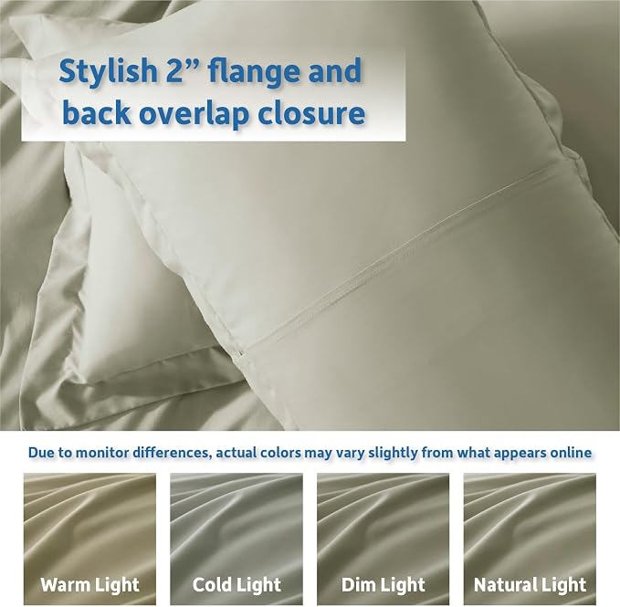 Nestl Light Sage Duvet Cover King Size - Image 8
