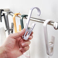 Large Clothes Pins Towel Clips, 12 Pcs Multipurpose Clothes Pins Hook, Strong Plastic Clothes Hanger. S Hook for Shower Curtain Laundry Clothes pins