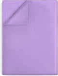Lirex Light Purple Flat Sheet Twin, Ultra Soft & Breathable Brushed 1800 by Lirex