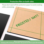 Matte Black Cast Acrylic Sheets 18 x 24 x 1/8 inch Thick 3mm Frosted Black - Image 5