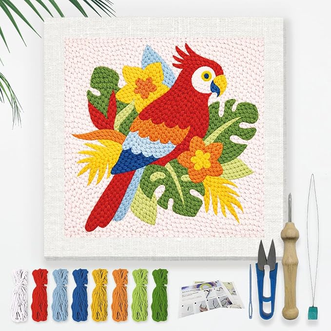 DOODLREAM Tropical Parrot Needle Kit by Doodlream