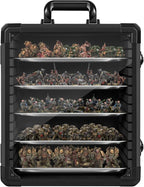 Miniatures Storage Case Miniatures Transport Case Aluminum Alloy Frame by WELIDAY