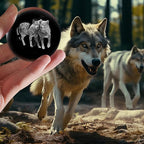 3D Wolf Crystal Ball with Stand Lase Engraved Glass Sphere Paperweight Wolf - Image 5