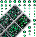 10000Pcs 2-Boxes Mixed Size Hot Fix Round Crystals Gems Glass Stones Hotfix by MASSIVE+BEADS